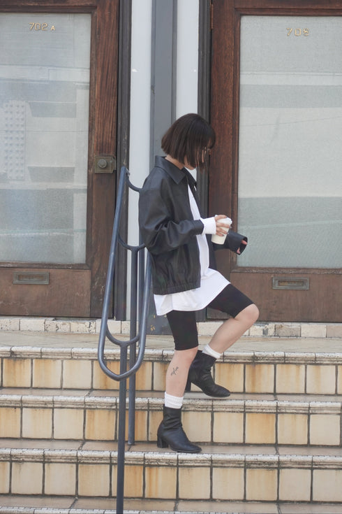 Vintageレザーブルゾン